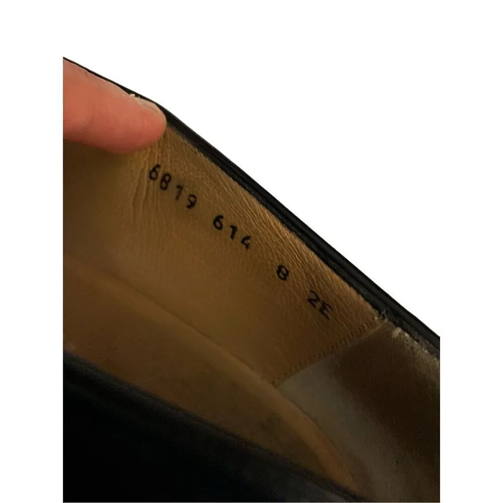 Salvatore Ferragamo leather tassel loafers dress shoes black women's size 8 - Image 9