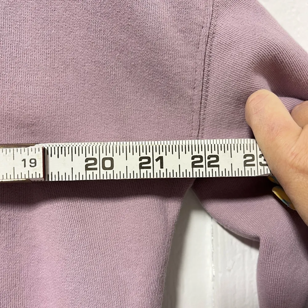 ATM Anthony Thomas Melillo Purple pullover cotton sweatshirt size small - Image 7