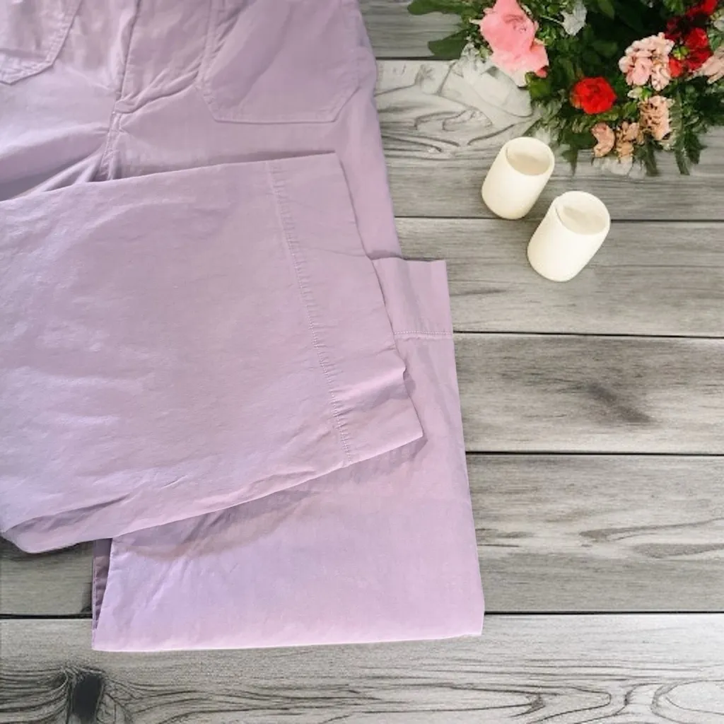 Maeve by Anthropologie Colette Cropped Wide-Leg Pants In LILAC - Image 8