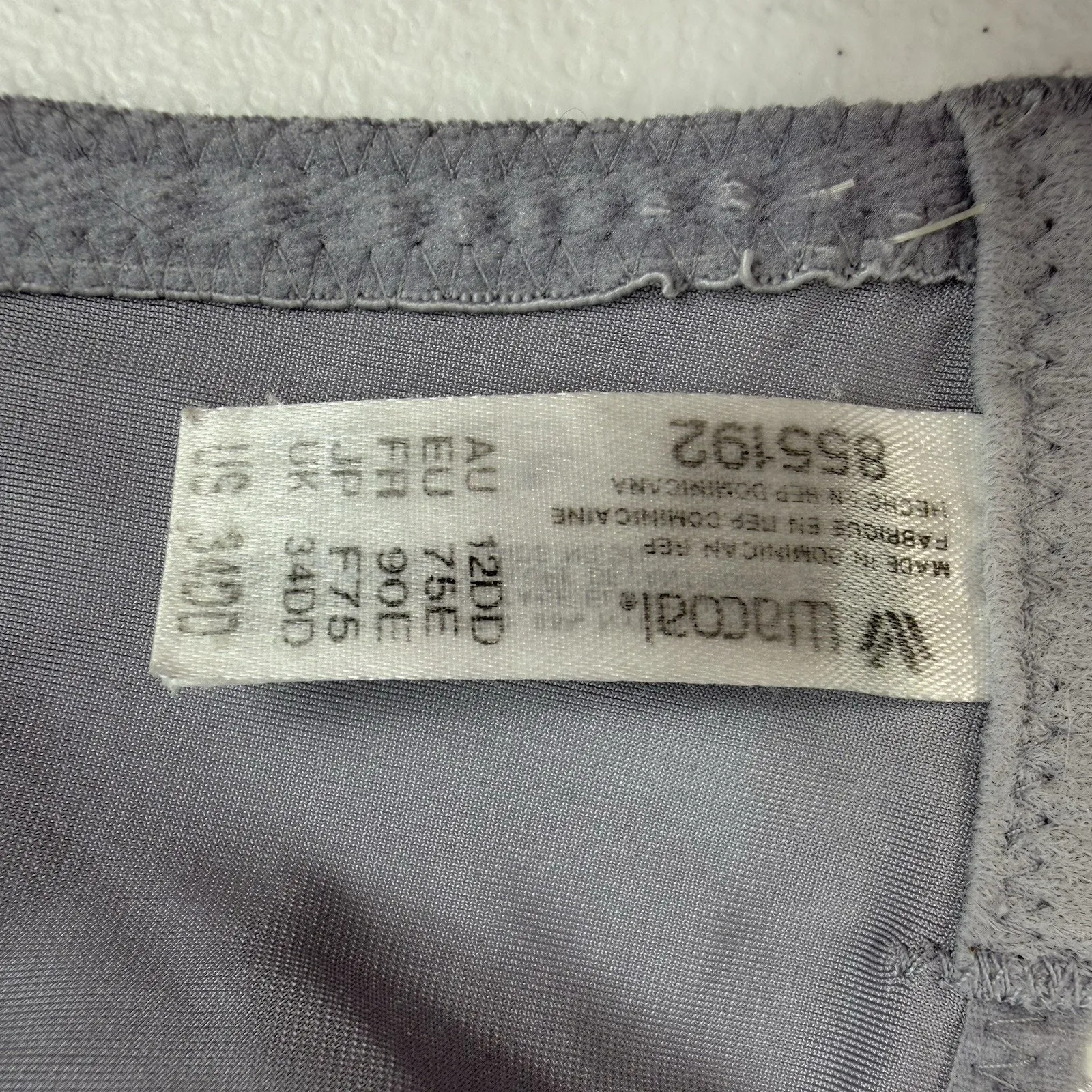 Wacoal 34DD Bra Basic Beauty Full Figure Seamless Underwire Unlined Gray 855192 - Image 12