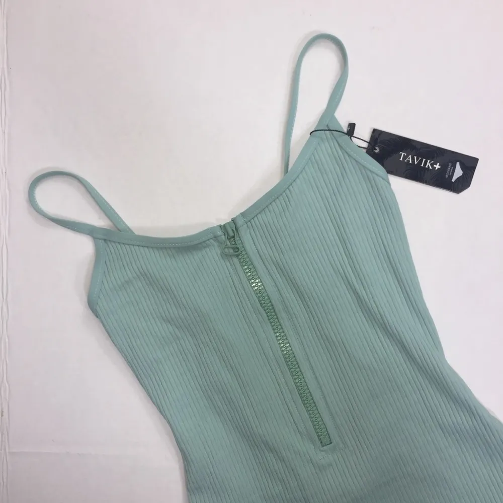 Tavik Zip Up One Piece Swimsuit Size XS Blue - Image 8