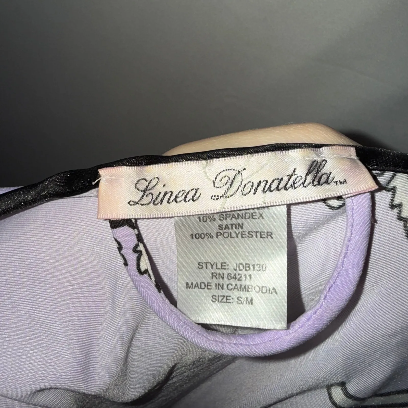 Linea Donatello Floral Paisley Sleepwear 2 Pc Set Robe & Nightie Slip Mini Dress - Image 6