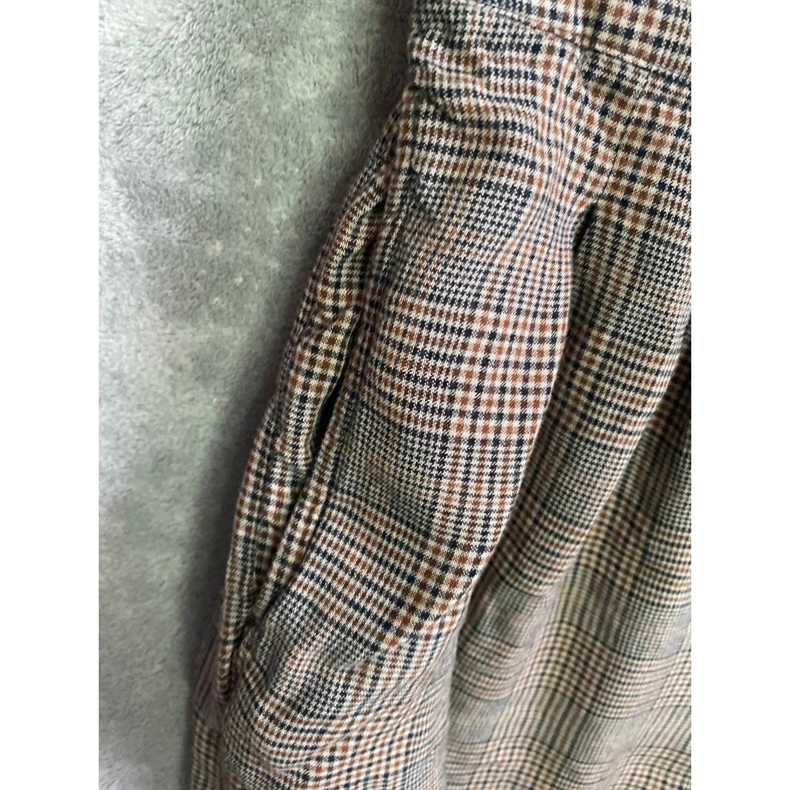 American Eagle Plaid Paperbag Waist Culottes Cropped Pants Women's M - Image 2