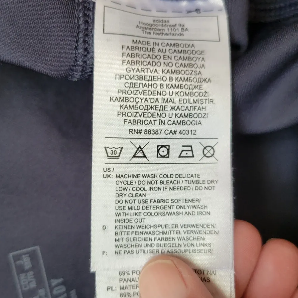 Adidas Navy Feel Brilliant AEROREADY You For You 7/8 Leggings Size xl - Image 8