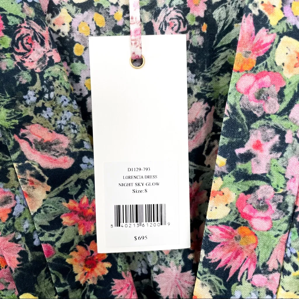 NWT LoveShackFancy Lorencia Floral Long Sleeve Maxi Dress - Image 11