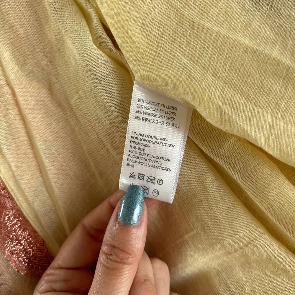 Jen’s Pirate Booty Women’s Rising Star Lapis Long Sleeve V-Neck Maxi Dress Small - Image 6