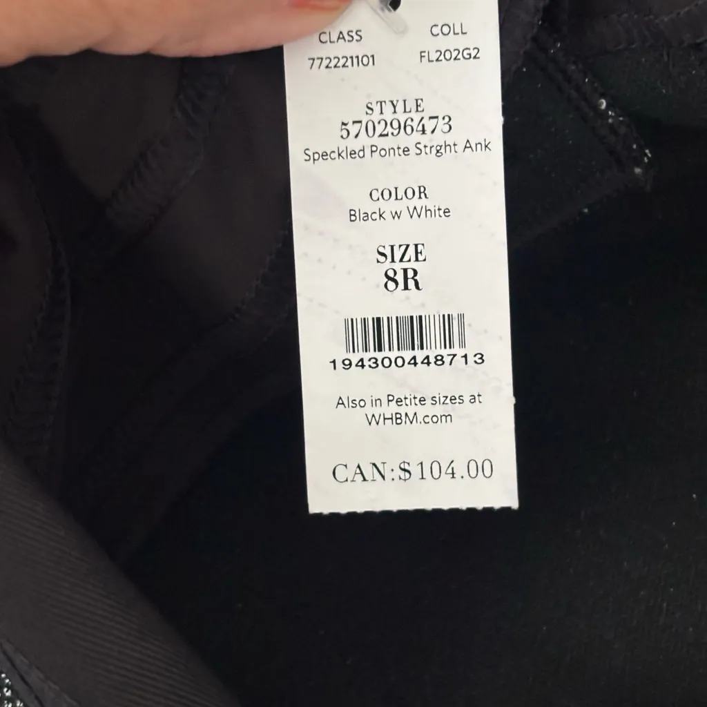 White House Black Market Charcoal The Slim Ankle pants NEW - Image 9