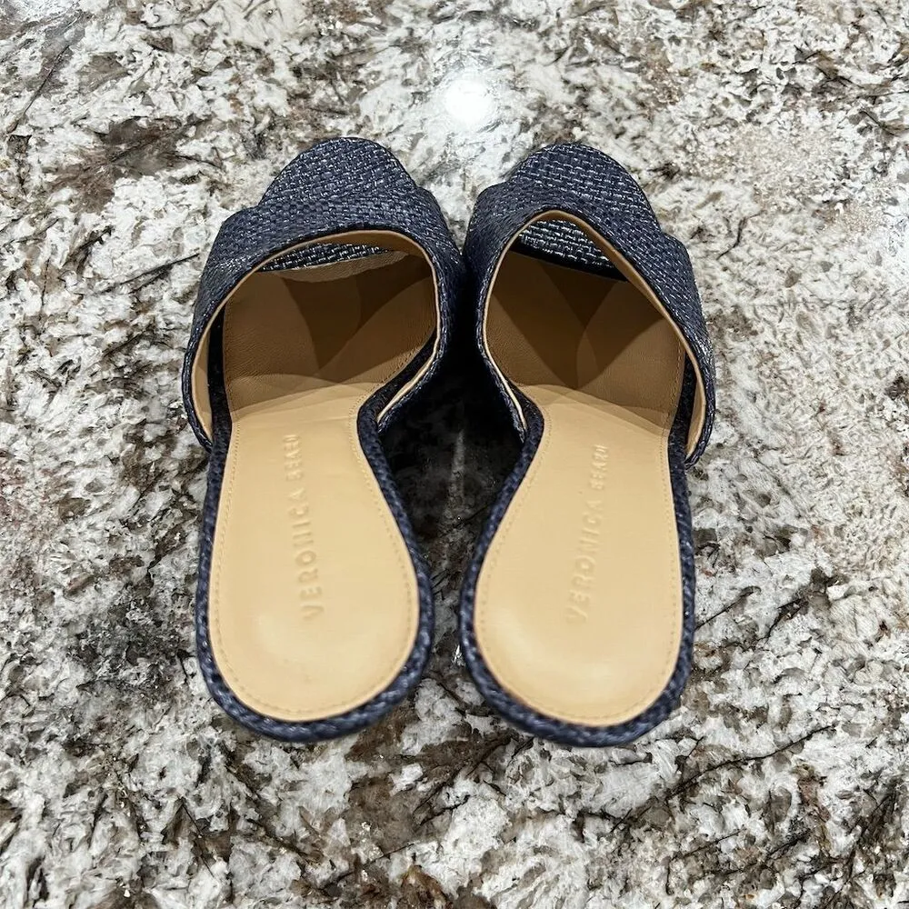 Veronica Beard Dali Lucite Wedge Sandals Multicolor Size 8.5 Women's Open-Toe - Image 2