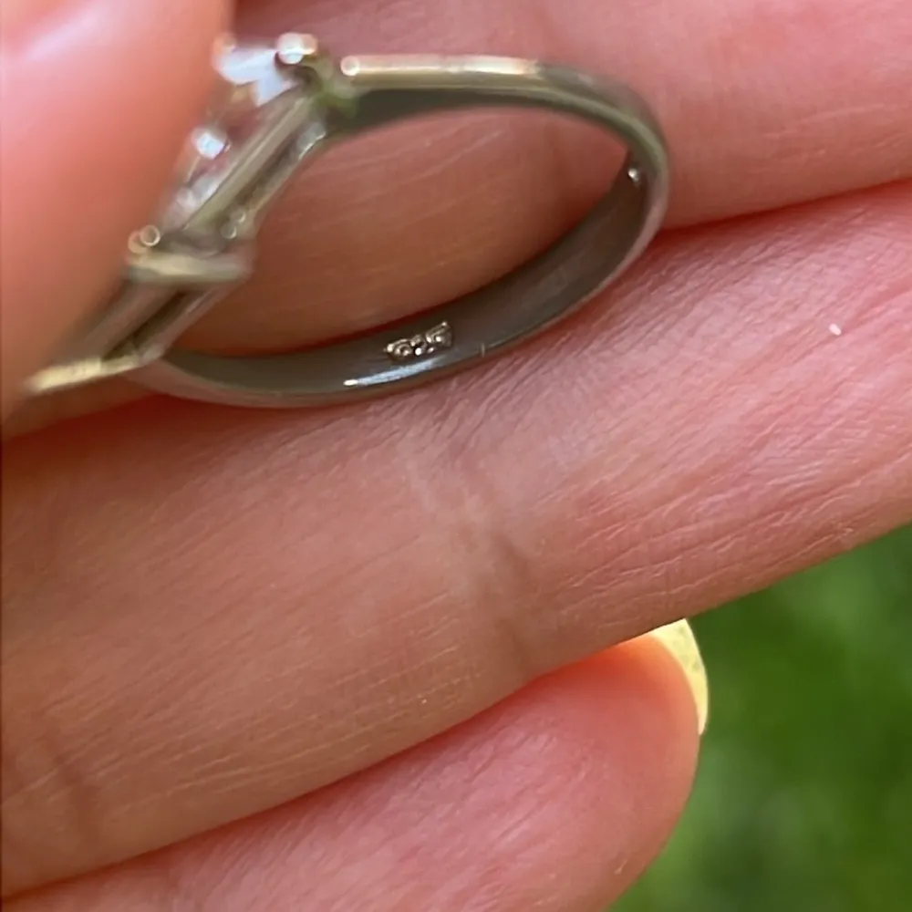 Zirconia peach color engagement ring - Image 7