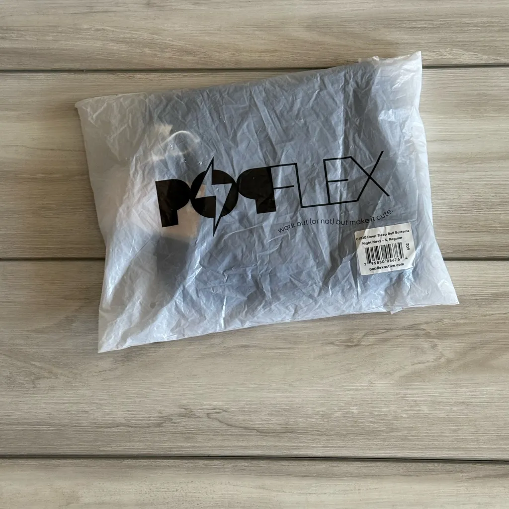 PopFlex Deep Sleep Bell Bottoms Navy Small NWT Blue - Image 9