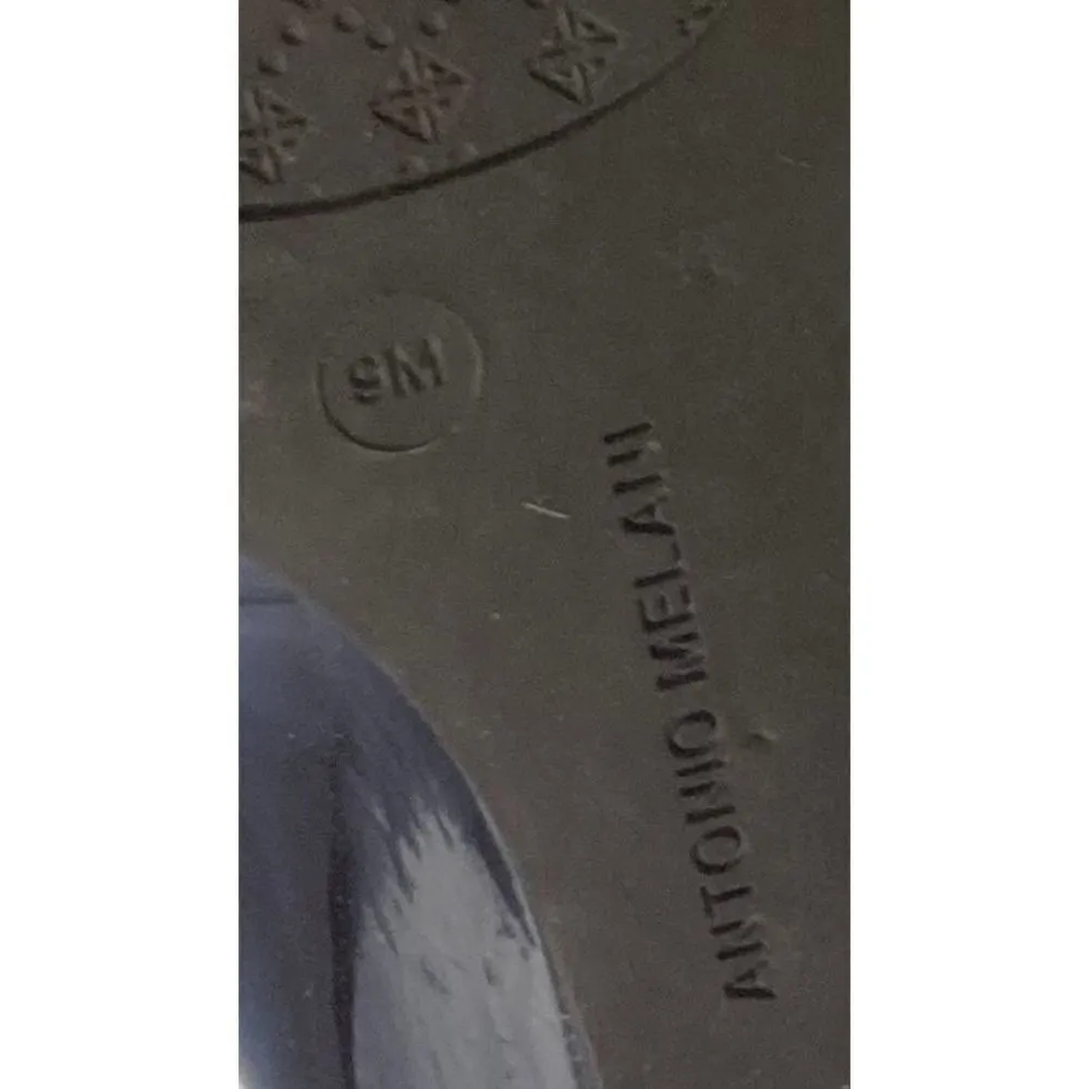 ‎ANTONIO MELANI Women’s Burgundy/Brown Wedge Heels Size 8M - Image 3