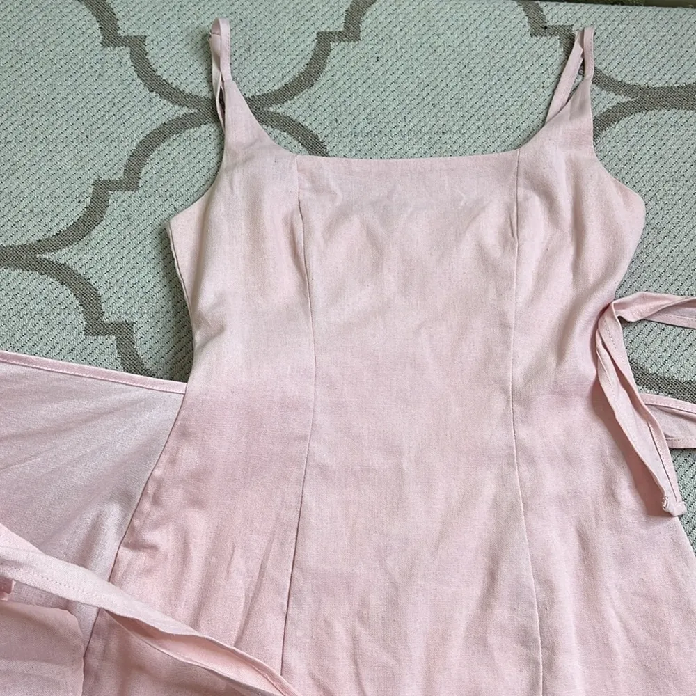 Princess Polly Cottage Hill Light Pink Faux wrap ruffle Mini Dress, size 0 - Image 8