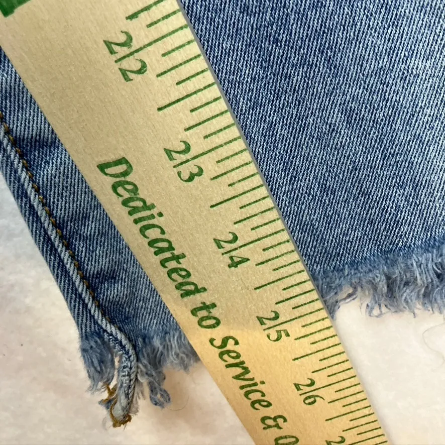 Kancan KC8410L Jeans Women's Size 5‎ 26 High Rise Distressed Frayed Hem Blue - Image 12