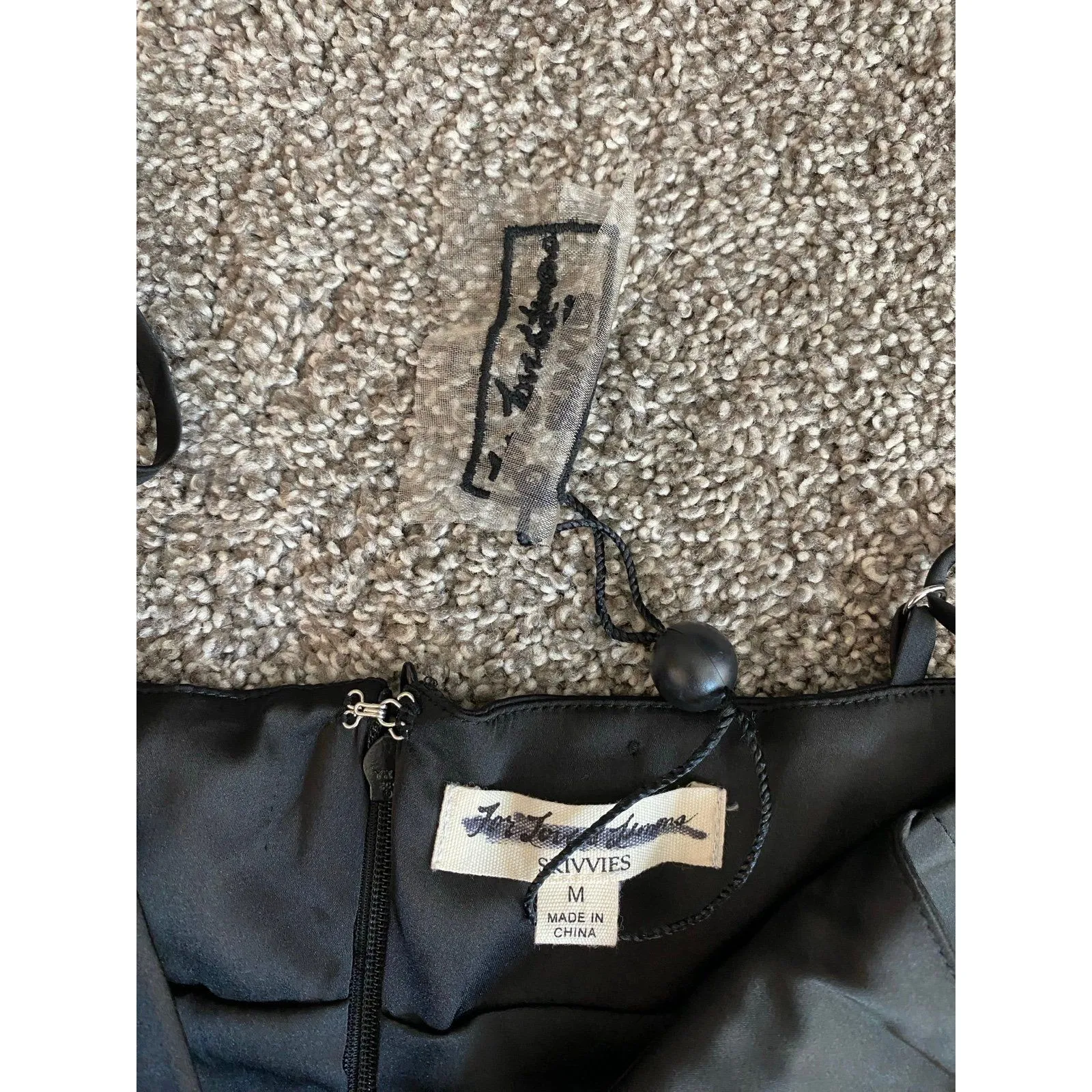 For Love & Lemons Skivvies Black Satin Bodysuit - Size M - Image 5