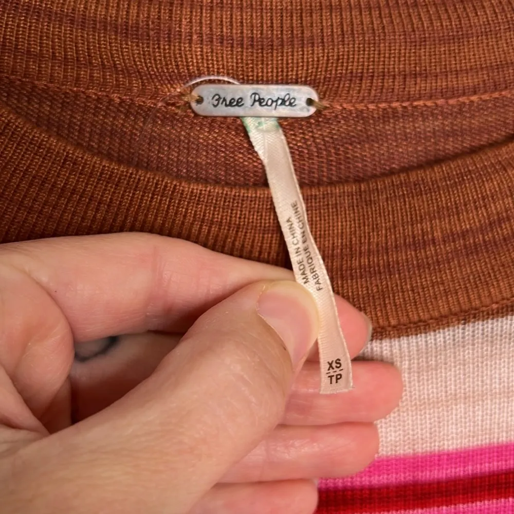 Free People Show Off Your Stripes Pullover Sweater - XS - Image 2