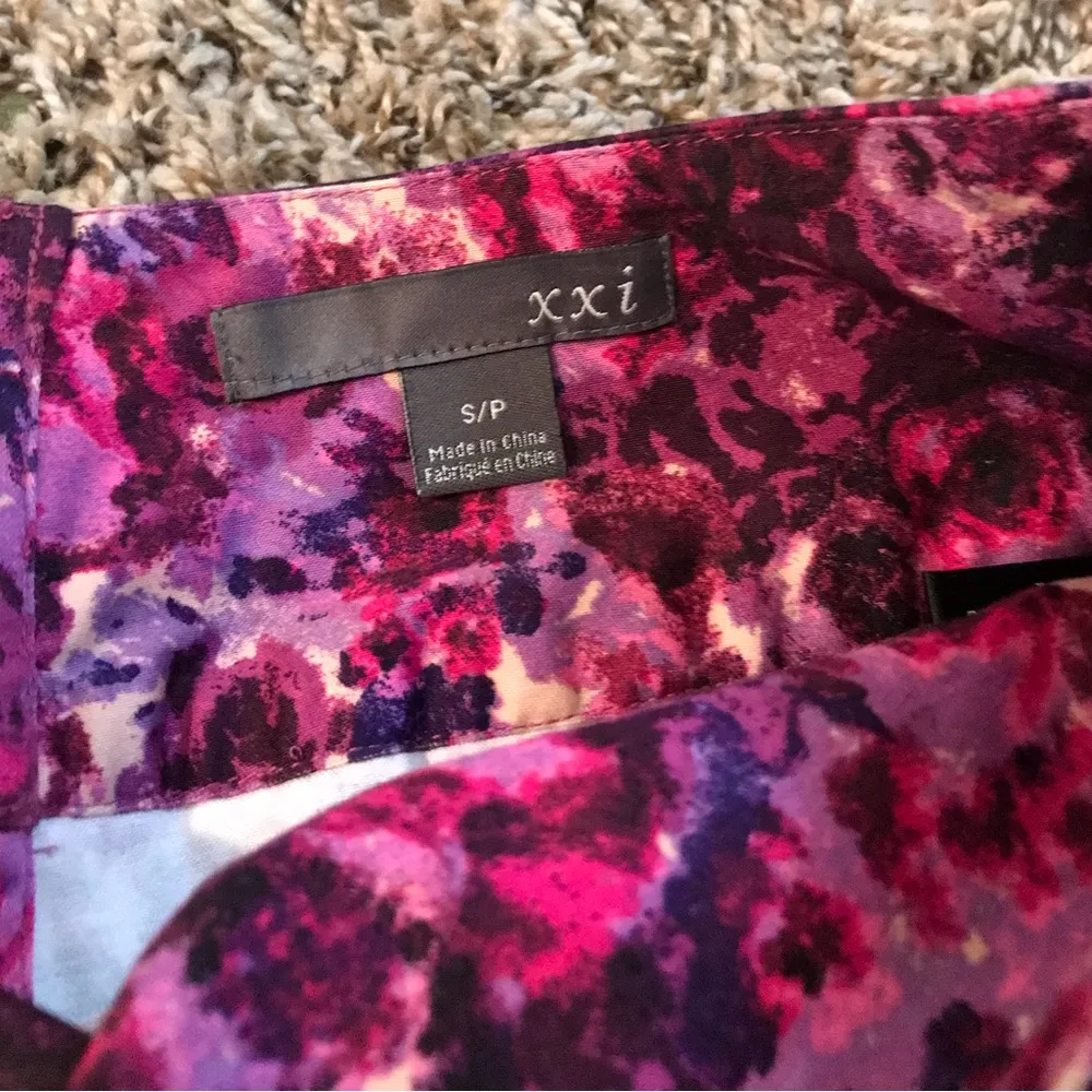 xxi floral ruffle waist bodycon mini skirt - Image 7