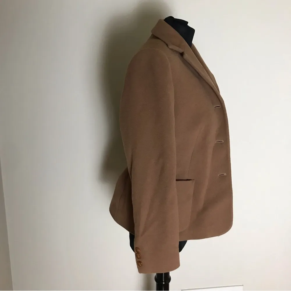 Petite Sophisticates Tan Cashmere Blend Blazer - Image 3