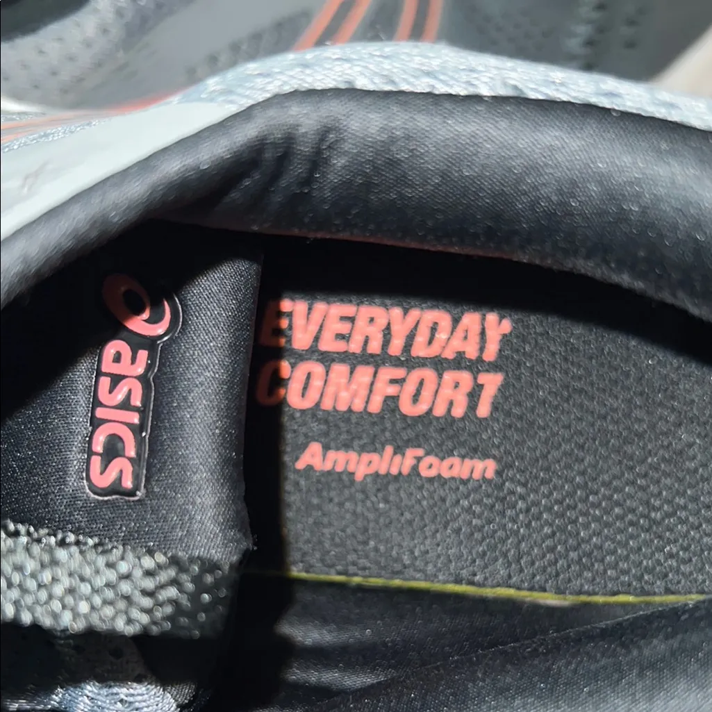 Asics Gray and Black Athletic Shoes with‎ Breathable Mesh - Image 15