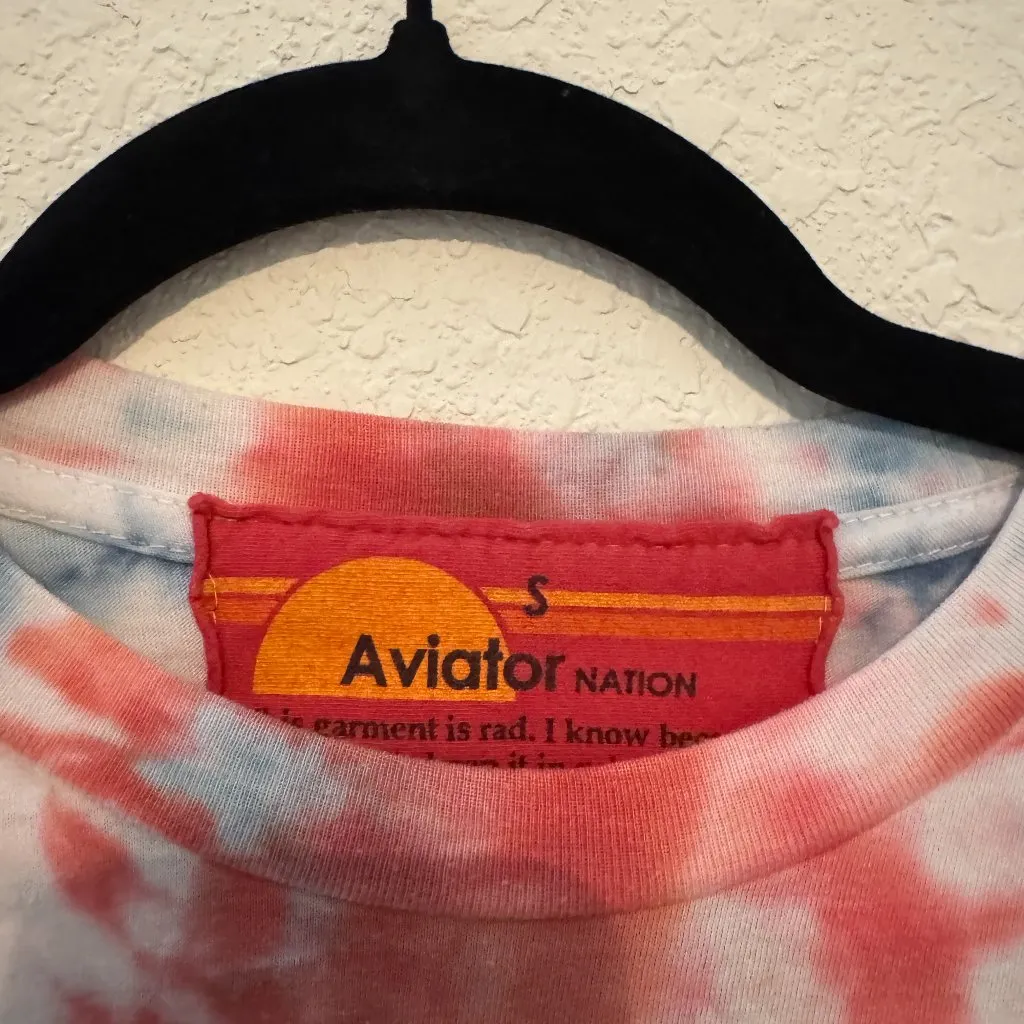 Aviator Nation Tie-Dye Sunset Logo Tee - Image 3