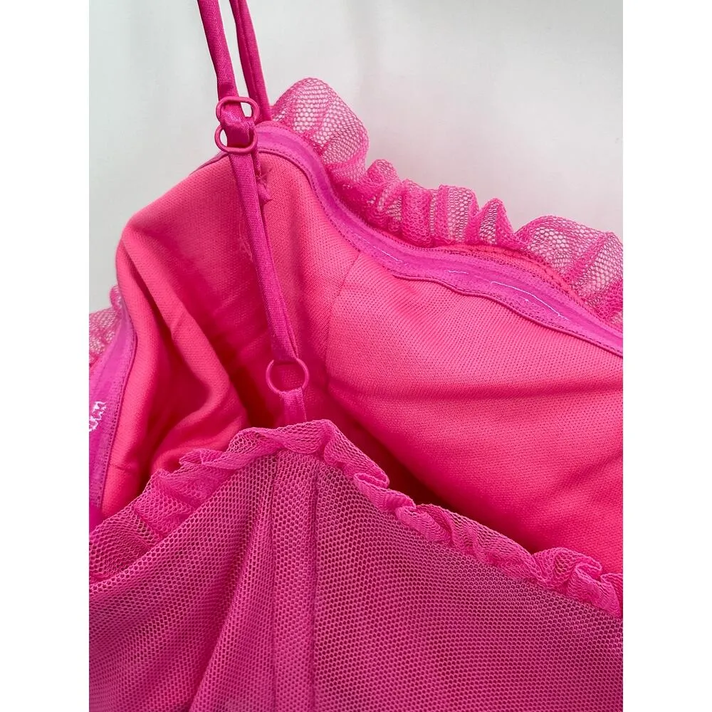 City Studio Womens Bubblegum Pink Mini Dress Size 9 NWT Feminine Barbie Cocktail - Image 7