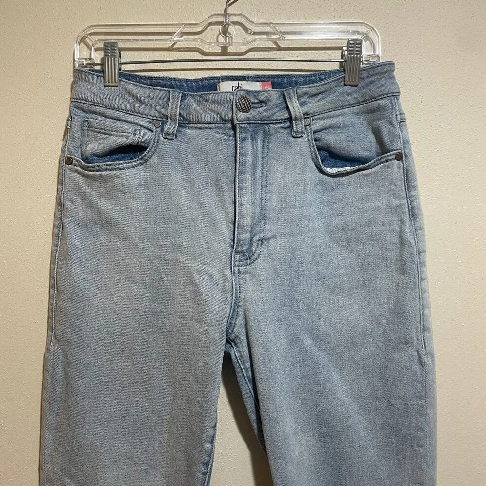 Cabi Size 6 Higher Straight Leg Jeans Light Wash High Rise 5883 - Image 3