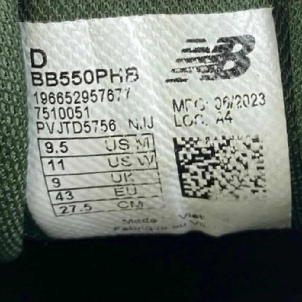 New Balance Nori Women's Green Suede Lace Up Low Top Sneakers Shoes Size 11 - Image 5