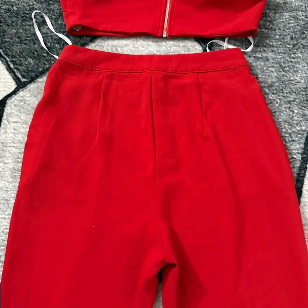 by the way. Bold Red Pants & Tops  Size S - Image 11