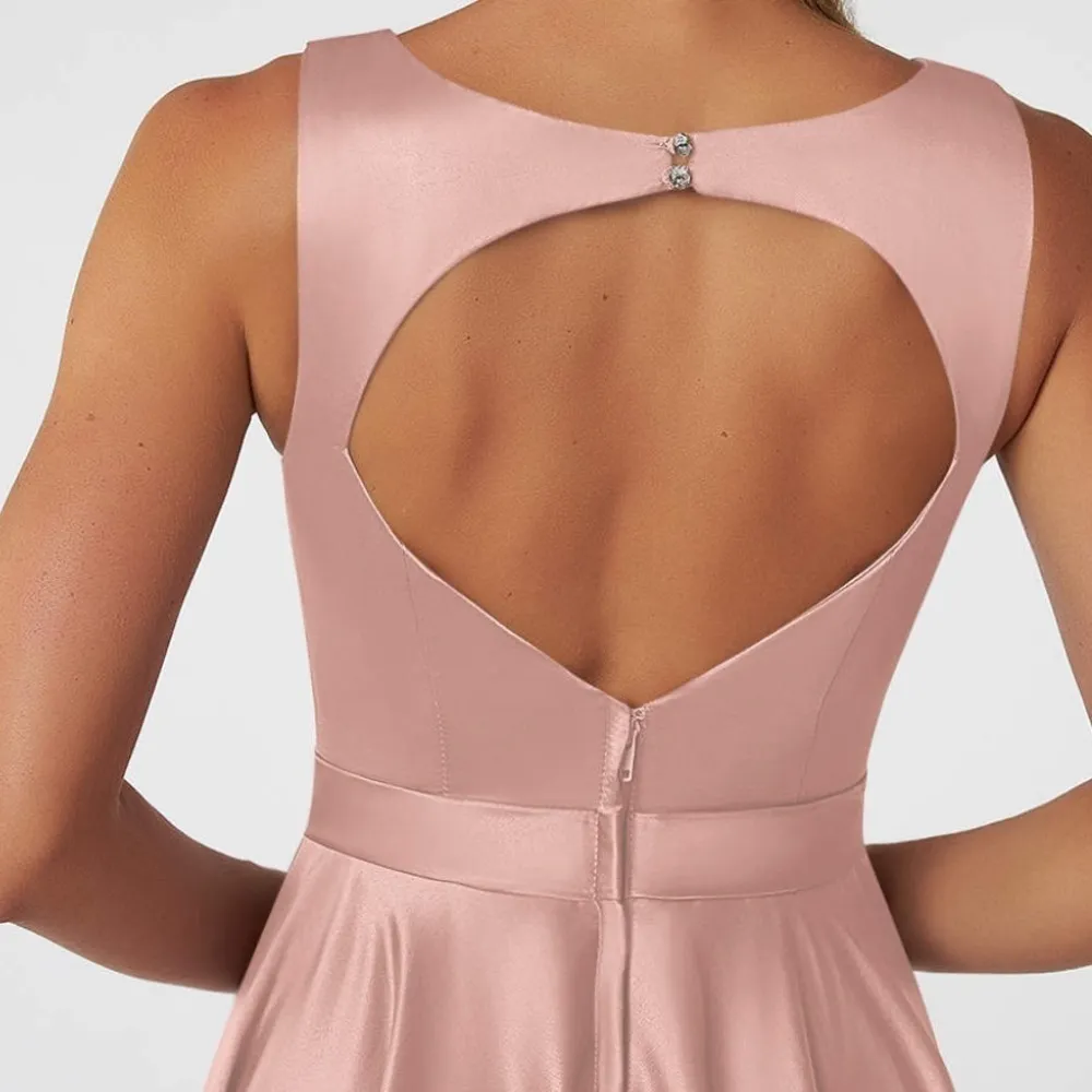 Azazie  JAKAYLA Peach Dress - Image 6