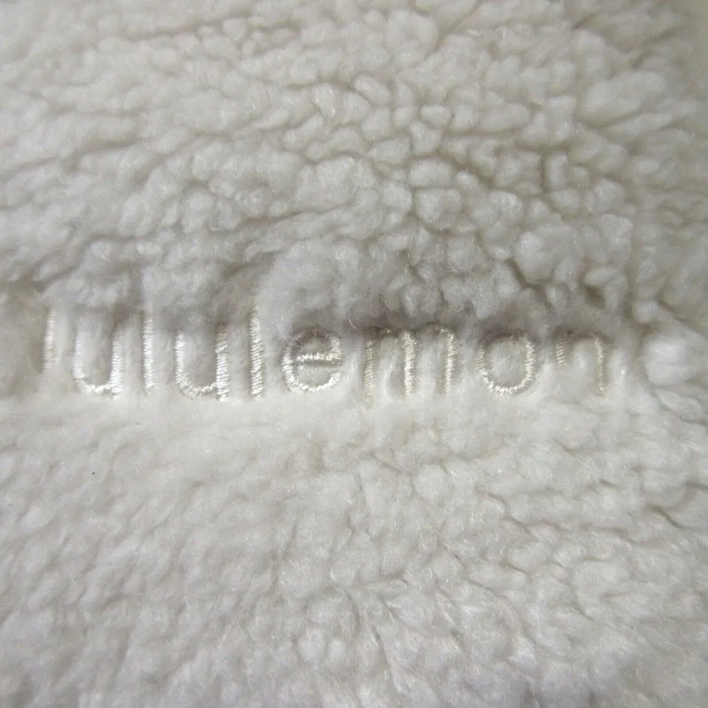 NWT Lululemon Scuba Oversized Half Zip Fleece Hoodie in White Opal XS/S - Image 5