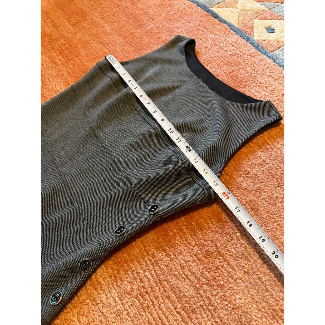 Enfocus Studio Women Sleeveless Fit Flare Dress Gray Size 6 - Image 4