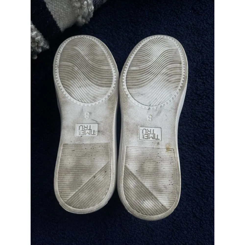 Time and Tru Army Green Olive Camo Slip On Sneakers Shoes Size 8 Memory Foam - Image 6