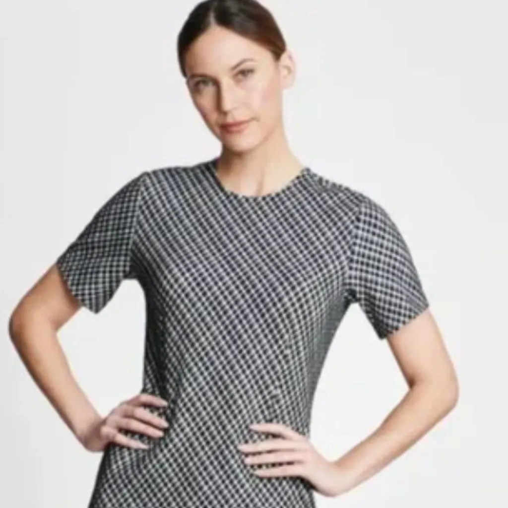 NWT SPANX Ponte Minidress IN JACCQUARD # 21063R - Image 3