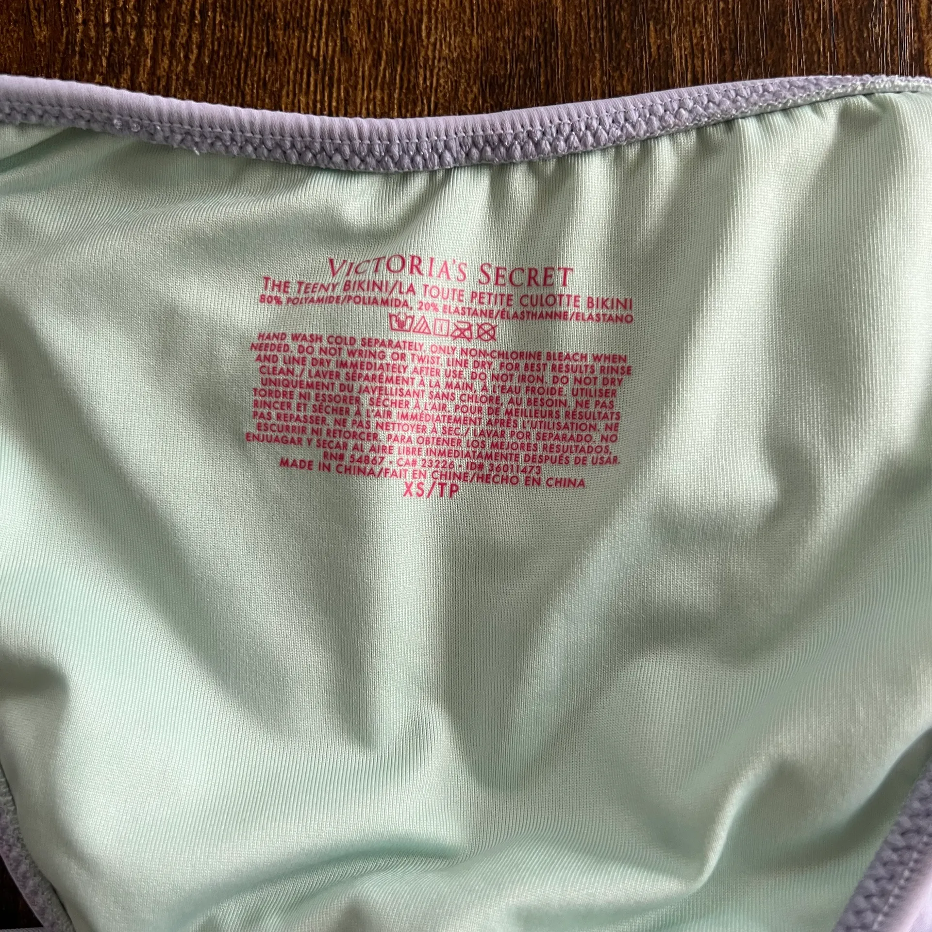 Victorias Secret Light Purple Cheeky String Bikini Bottom  - Image 3