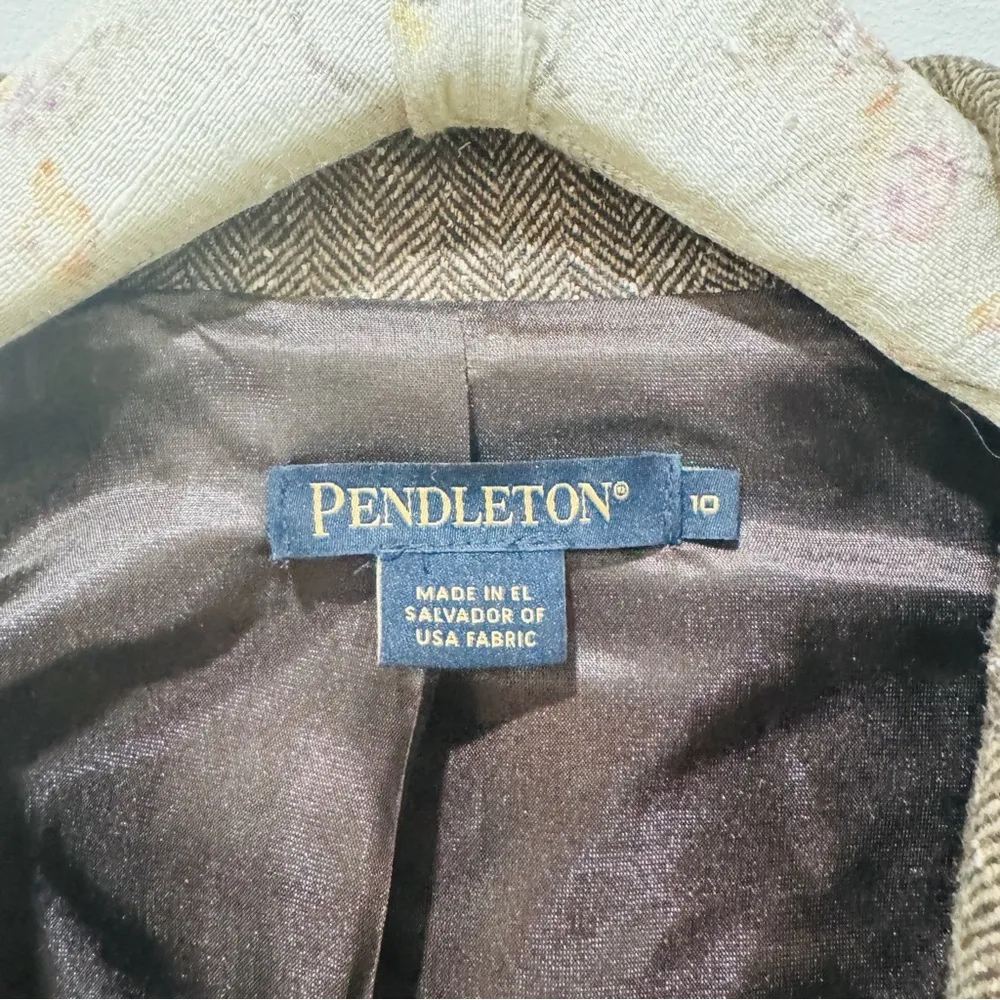 Pendleton high quality 100% virgin wool brown blazer - Image 9