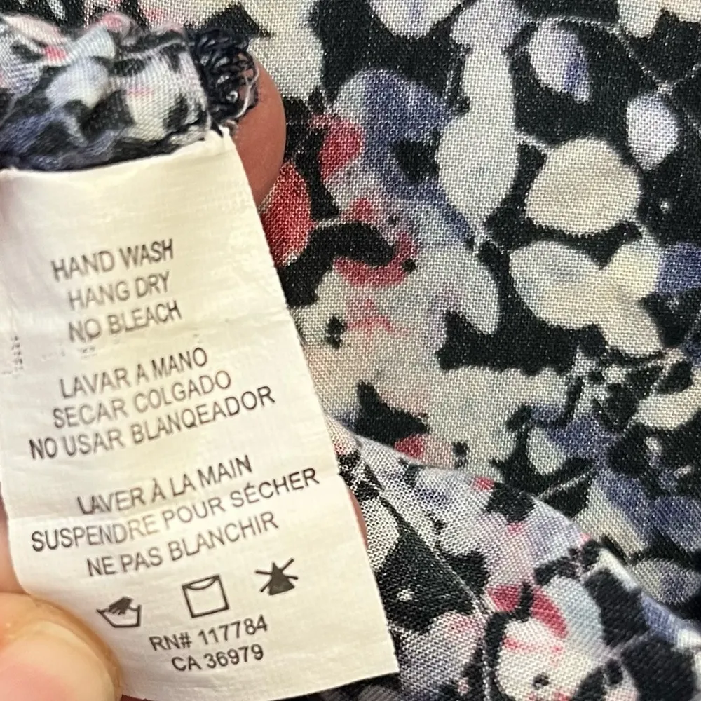 Rails  Romper Floral Sleeveless V Neck Romper w/ Pockets & Drawstring Waist M EUC - Image 8