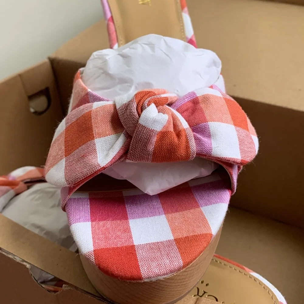 J. Crew Printed Gingham bow - Image 4