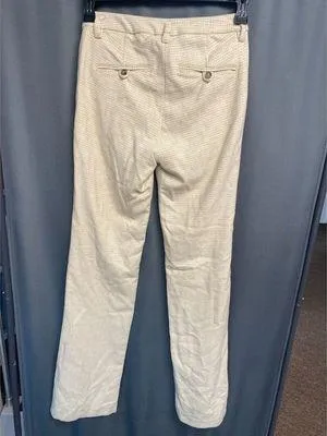 ANINE BING Joelle Trouser Women's 30 Buttercream Herringbone Wool Dress Pant B61 - Image 6