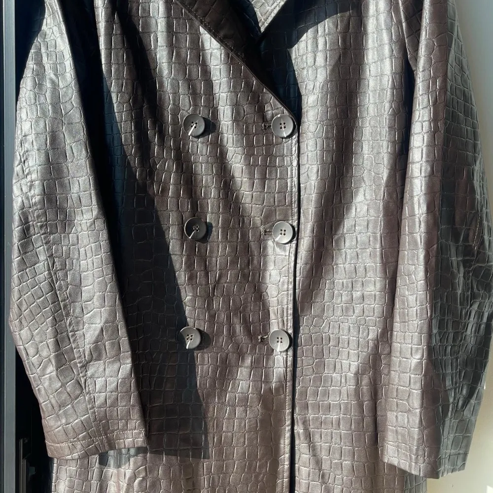ASOS  CROC FAUX LEATHER JACKET - Image 5