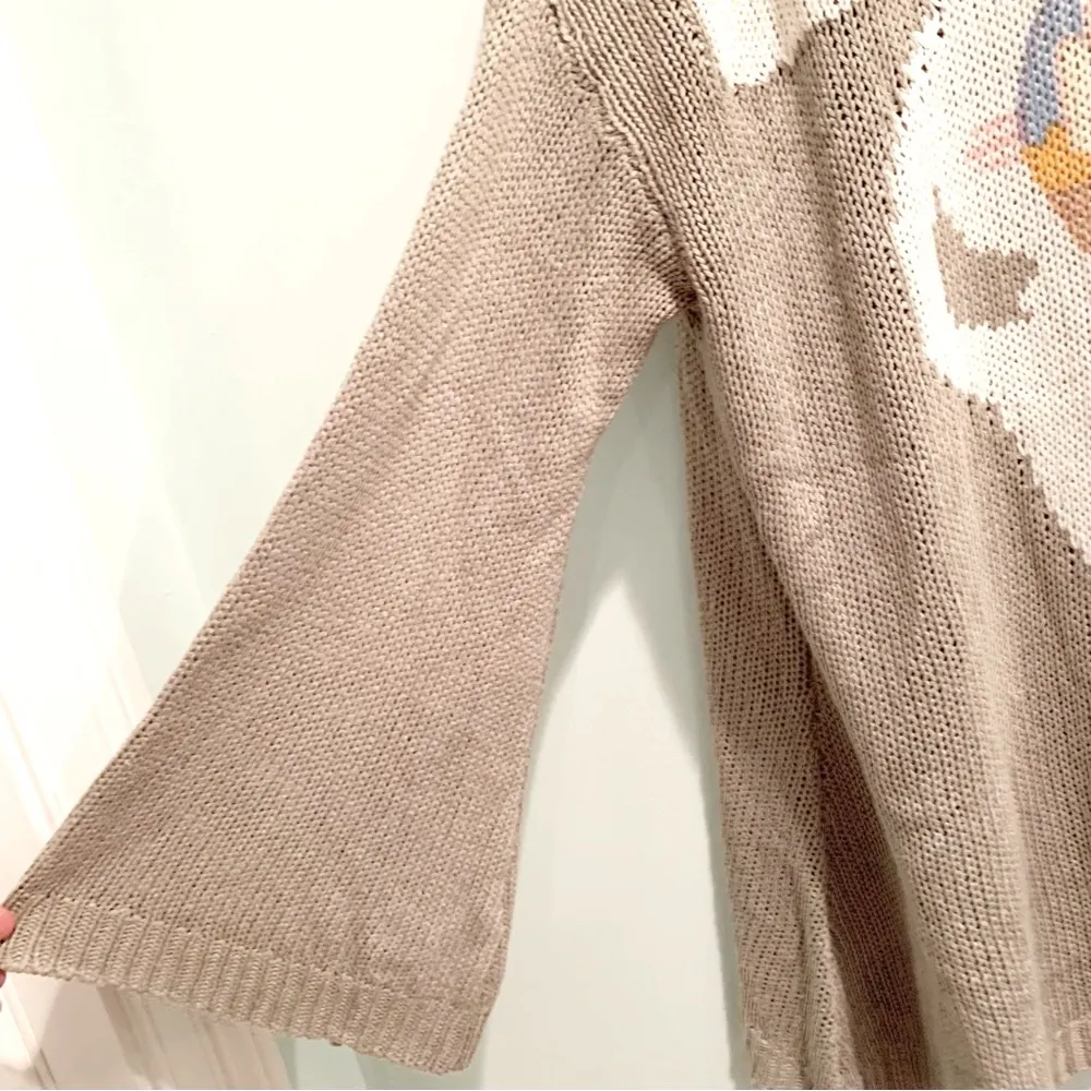 Show Me Your Mumu Mellow Easy Cardi Ojai Bull Skull Knit Cardigan Large L - Image 9