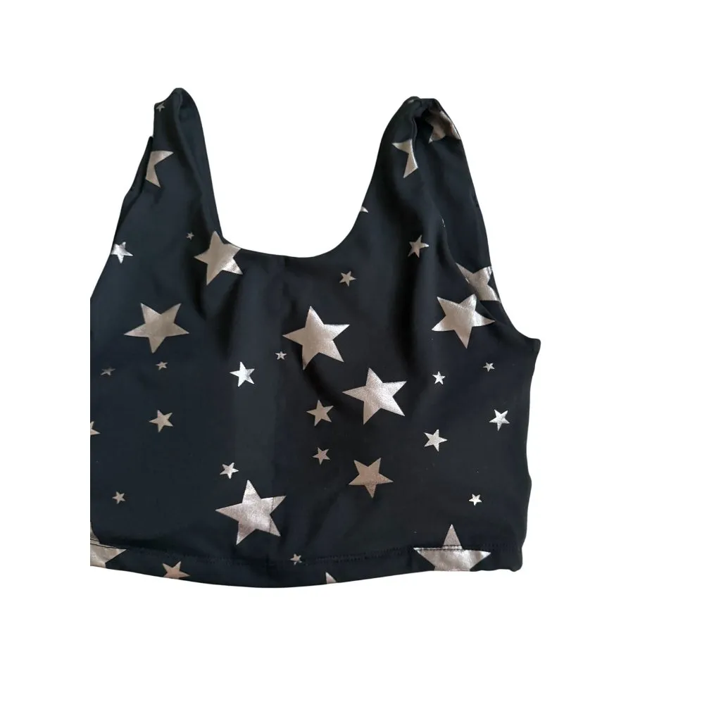 LIVE WELL ACTIVE Black Silver Star Workout Bra Size XS - Image 7