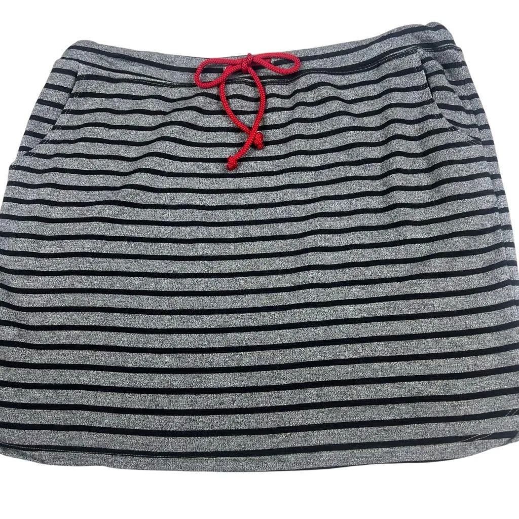Sundry Evereve French Terry Striped Mini Skirt - Image 4