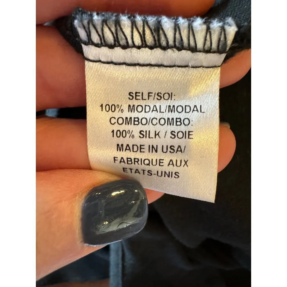 Haute Hippie Jumpsuit Women XS Modal Silk Shorts Wrap Skirt‎ Maxi Whimsigoth - Image 11