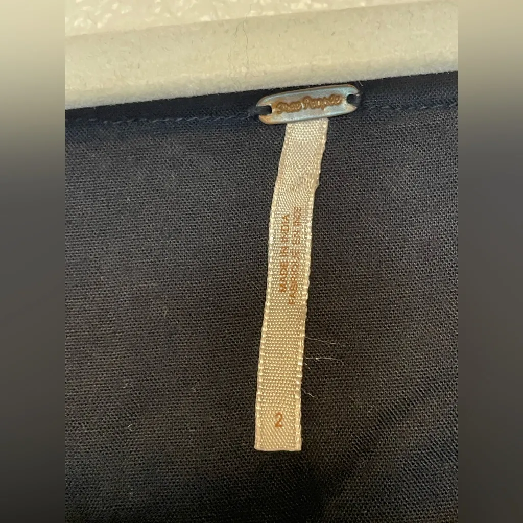 Free people Daniella Eyelet Elegant‎ Black Lace Mini Dress Size 2 - Image 11