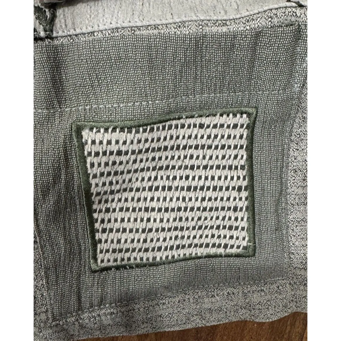 VTG 80s Office Lady Saint Germain Paris Sz L Grandma Meet CottageCore DeadStock Green Size L - Image 7