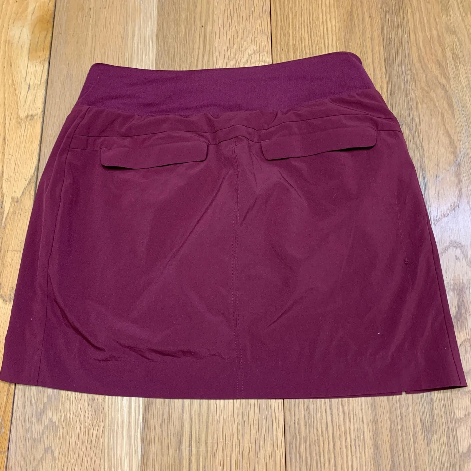 Athleta Burgundy Skirt Shorts Built In Athletic Tennis Golf Skort Womens Size 6 - Image 4