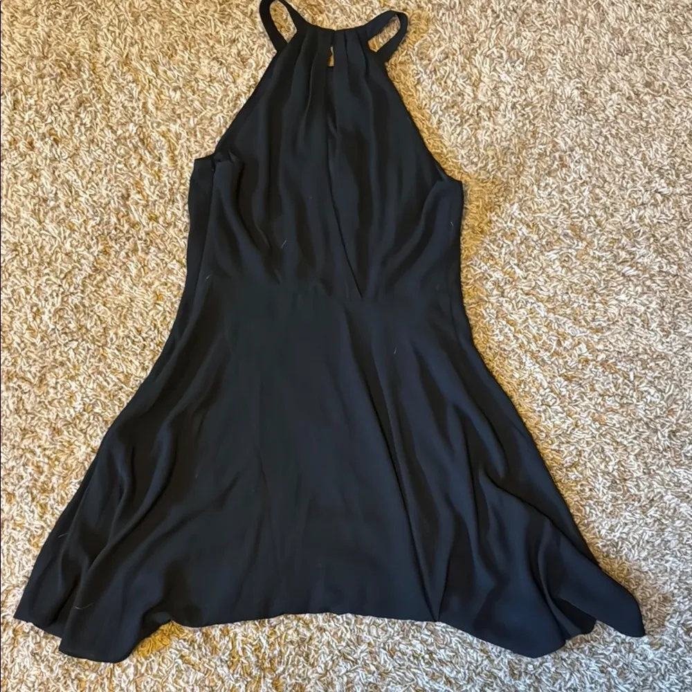 Express Black Halter Backless Cocktail Dress - Image 4