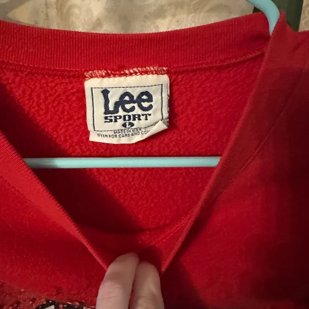 Vintage Red IU Indiana University Crewneck Sweater - Image 3