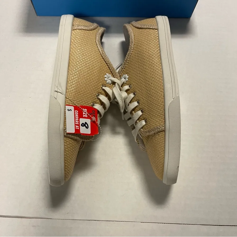 Jack Rogers Sneakers Lia Rope Sneaker in Tan Rattan Sz 8 NEW IN BOX NIB - Image 6