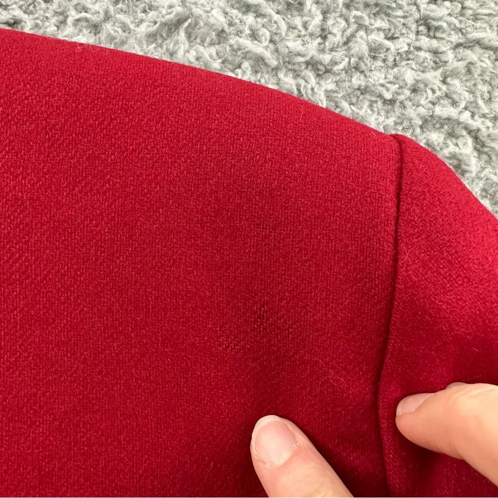 Vintage Sag Harbor 100% Wool Blazer Jacket Academia Preppy Holiday Office W 8P‎ Red - Image 5
