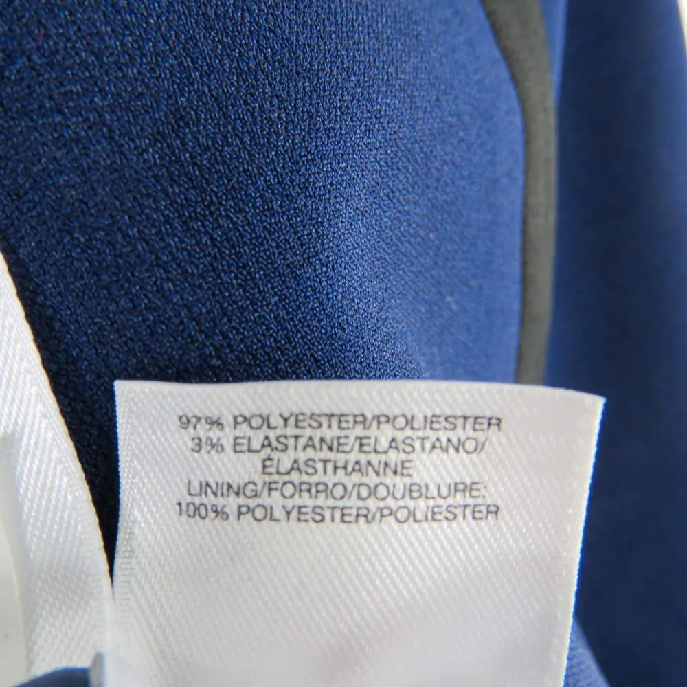 Black Label by Evan Picone Navy Blue Formal Blazer Jacket Size 6 Small - Image 6